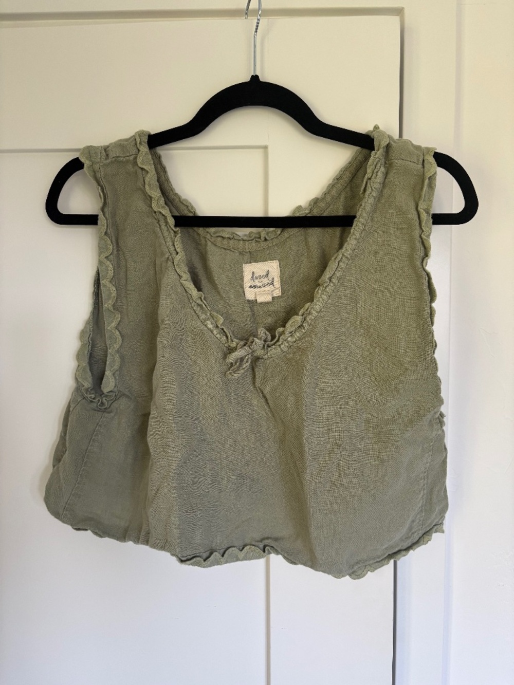 Dazed but Amazed linen top